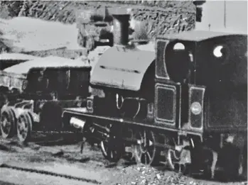  ??  ?? The only photograph we have traced of Victoria – R & W Hawthorn, Leslie & Co Works No 2138 of 1889 – the first locomotive to be delivered, and the first to be scrapped, in about 1930. The outside cylinder saddle tank is shown while working on the North Breakwater project during the 1920s, which involved it being outstation­ed at a satellite engine shed. Maud Railway Museum Collection