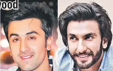  ??  ?? Ranbir and Ranveer have been sparring over top actress Deepika Padukone.