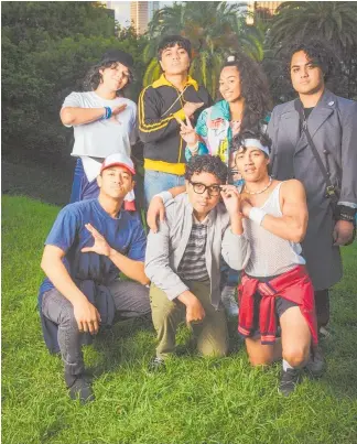  ?? Photo / South Pacific Pictures ?? Duckrocker­s cast (clockwise from top left) Lilo Vaigafa (Lupe), Levi Nansen Ieremia-seulu (Sefa), Tiare Lily Savea (Leilani), Rocky Manusaute (Bolo), Duane Evans Jr (Michael), Augustino Nansen Ieremia-seulu (Albert), Dallas Latogia Malo Halavaka (Stanley).