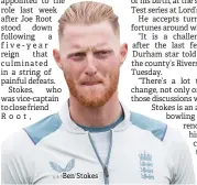  ?? ?? Ben Stokes