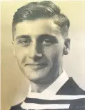  ?? ?? Clive Wake in recent years and, right, aged 21, during his graduation from Cape Town University in 1954