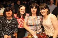  ??  ?? Donna Heaslip, Rachael Sheehan, Anne Marie Heaslip and Niamh Sheehan watching Ireland versus England in Baily’s Corner.