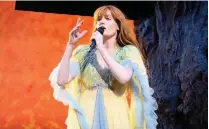  ??  ?? Florence Welch will donate cash from the release of Light Of Love to The Intensive Care Society Covid-19 Fund