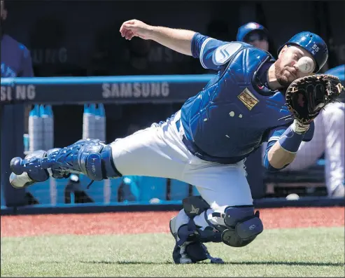  ?? —CP ?? The Jays would likely love to trade catcher Russell Martin, but his cumbersome contract makes that difficult.