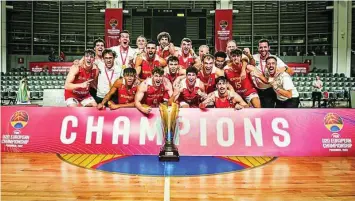  ?? ?? Los sub’20 ganaron el Europeo al imponerse en la final a Lituania. Juan Núñez, base del Real Madrid, fue elegido MVP del torneo