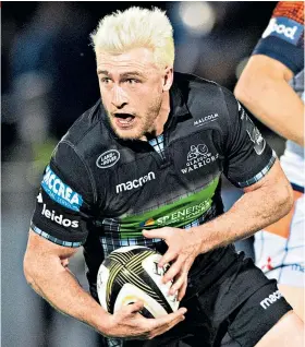  ??  ?? Farewell show: Full-back Stuart Hogg is aiming for victory in his last appearance for Glasgow Warriors