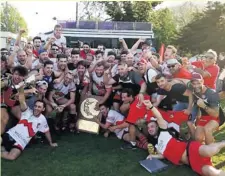  ?? Photo DR ?? Le RC Grésivauda­n fête sa victoire en finale des Alpes.