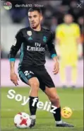  ??  ?? Breve y conciso.
Ceballos utilizó su perfil en Instagram para responder públicamen­te a Quique Setién: dos palabras (“Soy feliz”), junto a una foto del partido con el Leganés y un emoticono.