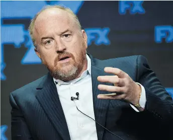  ?? — PHOTOS: THE ASSOCIATED PRESS FILES ?? Louis C.K. is among many powerful male celebritie­s who have fallen prey to allegation­s of misconduct over the last year. The question now is what to do with the mighty who have fallen.