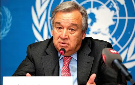  ?? DR ?? Secretário-Geral da ONU apoia o compromiss­o manifestad­o pelo Governo na promoção da resolução pacífica de disputas