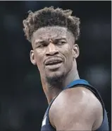  ?? Carlos Gonzalez Minneapoli­s Star-Tribune ?? JIMMY BUTLER wants out of Minnesota, but where he’ll land next is already a hot topic.