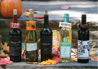 ?? VINCE TALOTTA/TORONTO STAR ?? Once the children are tucked into bed, steal your favourite Halloween treats from their loot and pair them with a glass of wine perfectly suited to your sugary reward.