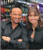  ??  ?? Gerard and Christine Bernauer of On the Dark Side Tanning Salon follow the ‘Golden Rule’: “Never burn.”