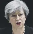  ??  ?? 0 Theresa May was accused of perfecting the U-turn