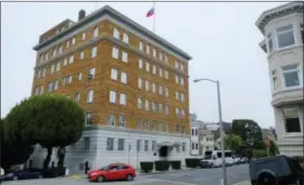  ?? ERIC RISBERG — THE ASSOCIATED PRESS ?? This is the Consulate-General of Russia in San Francisco. The United States is retaliatin­g against Russia by forcing closure of its consulate in San Francisco and scaling back its diplomatic presence in Washington and New York. The State Department...