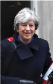  ??  ?? British Prime Minister Theresa May