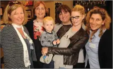  ??  ?? Joy O’Donoghue, Jackie Harvey, Hugo Curran, Nikki Wissell, Julieann Lane and Lindsay Fredman (SWCC CEO) at the SouthWest Counsellin­g Centre fundraisin­g coffee morning at Lir Cafe,