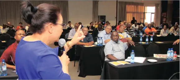  ??  ?? REAL ACTION: The MEC for Transport, Safety and Liaison, Pauline Williams, said yesterday that action would be taken on issues raised at the Provincial Regulatory Entity workshop.