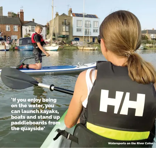  ??  ?? Watersport­s on the River Colne