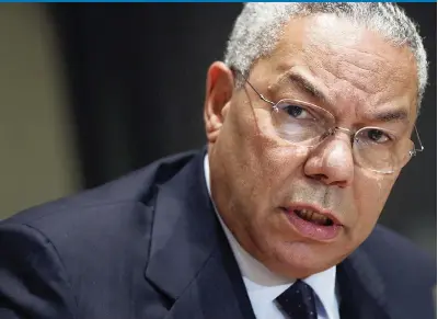  ?? MARY ALTAFFER AP file | 2003 ?? Gen. Colin L. Powell rose rapidly through the Army to become the youngest and first Black chairman of the Joint Chiefs.