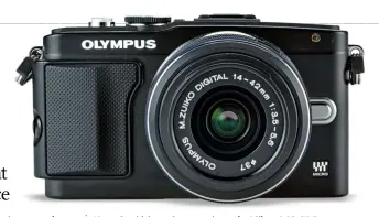  ??  ?? Above Combining convenienc­e and class, the Olympus PEN E-PL5 with 14-42mm lens is our favourite budget camera kit.