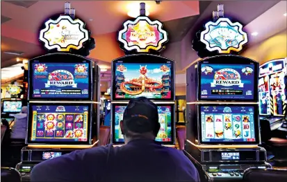  ?? Clyde Mueller/New Mexican file photo ?? The net slot machine win for all gaming tribes for the 2018 fiscal year totaled more than $756 million, the board reported. Net win is the amount the tribes took in from slots after paying prizes and regulatory fees.