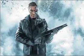  ??  ?? Grim reaper: Arnold Schwarzene­gger in the movie ‘Terminator‘, in which he played the role of a cyborg, part human and part machine