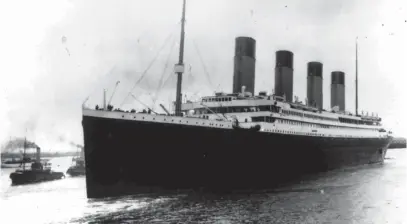  ??  ?? The wreckage of the Titanic was discovered more than ten miles from its presumed location.