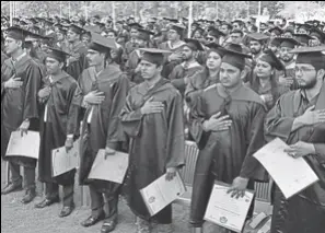  ?? HT ?? Students at a convocatio­n. The impetus to vocational­isation, with robust certificat­ion will create wider industryac­ademia collaborat­ion