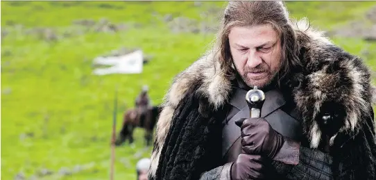  ?? NICK BRIGGS/HBO ?? Sean Bean’s character Ned Stark comes to a difficult end in Game of Thrones. Season 7 of the hit HBO series begins Sunday.