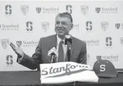  ?? MARCIO JOSE SANCHEZ/ASSOCIATED PRESS ?? David Esquer returns to Stanford from Cal as baseball coach, replacing his former coach, Mark Marquess.