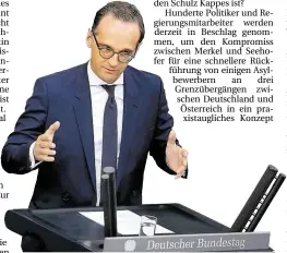  ?? DPA-BILD: NIETFELD ?? Heiko Maas  SPD  spricht im Bundestag.