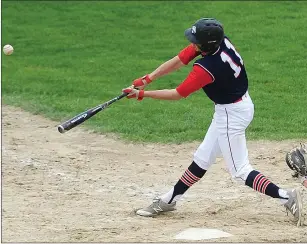  ?? Photos by Ernest A. Brown ?? Lincoln’s Blake Zaniol (2, above, left) waits for a throw in Saturday’s 5-2 defeat to Cranston West. Senior Sean Doris (above, right) belted two doubles for the Lions, who are now 5-8 in Division I.