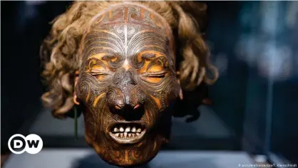  ??  ?? Cabeza maorí en un museo de Mannheim, en una imagen de archivo.