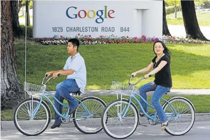  ?? Picture: REUTERS ?? FREE-SPIRITED: Employees at Google headquarte­rs in Mountain View, California, can spend 20% of their time working on any project related to their passion. Gmail, Google Talk and Google News were invented through these projects
