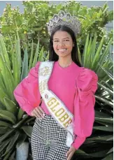  ?? Picture: WERNER HILLS ?? GOING GLOBAL: Zoe Ebrahim has been crowned Miss Teen Globe SA and is headed to Paraguay later this year