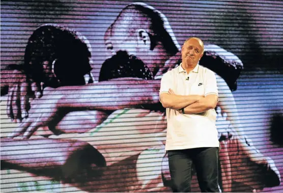  ?? Picture:. REUTERS ?? EXPLORING EVERY AVENUE: Luiz Felipe Scolari attends the launch ceremony of the national team’s new jersey ahead of the 2014 World Cup in Rio de Janeiro