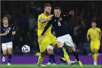  ?? ?? Scotland midfielder Callum McGregor in action against Ukraine at Hampden