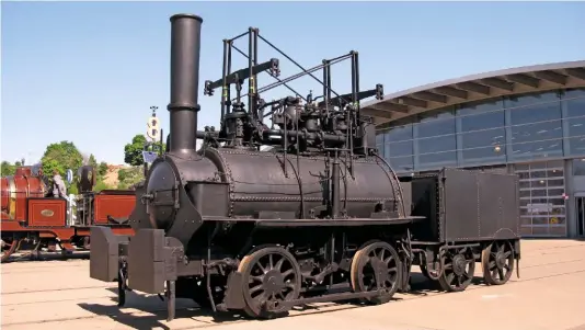  ?? WILLIAM FISHER-JONES ?? Lyon basks in the sun outside Locomotion, Shildon, on May 1 2011, during its previous stint on display there. The slab-sided tender tank dates from its 1925 rebuild, while the buffers date from the 1960s.