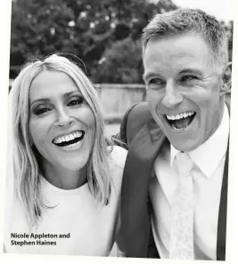  ?? ?? Nicole Appleton and Stephen Haines