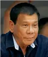  ??  ?? Rodrigo Duterte