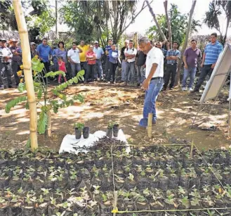  ??  ?? Orientacio­nes. La actividad también se realizó en la zona oriental, específica­mente en las sierras Tecapa Chinameca y en Cacahuatiq­ue.