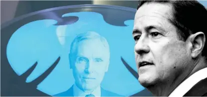  ??  ?? © FT montage; Bloomberg. Edward Bramson and the chief executive of Barclays, Jes Staley