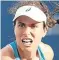  ??  ?? Johanna Konta is in action today against Aleksandra Kruni.