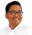  ??  ?? Erwin Joven, first Filipino executive chef for Aman Resorts