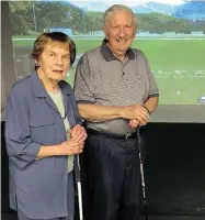  ?? CHRIS MACKNIE ?? Marilyn and Ted Fenwick love the central location of V!VA Barrhaven, and Ted enjoys using the in-house golf simulator to keep his swing in shape over the winter.