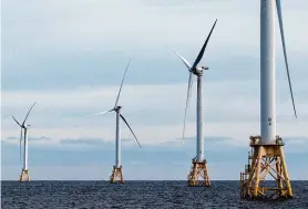  ?? Julia Nikhinson/Associated Press ?? The Biden administra­tion has announced a new five-year schedule calling for up to a dozen offshore wind lease sales through 2028.