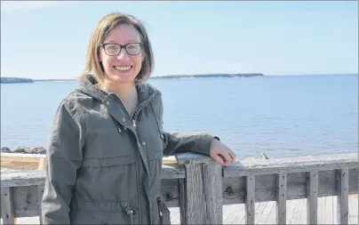  ?? TAYA GAUDET/JOURNAL PIONEER ?? Darcia Burnett the owner of the Lobster House & Oyster Bar in Summerside claims that maintainin­g the pristine view from the back deck of the waterfront restaurant is one reason to get rid of plastic straws and cups.