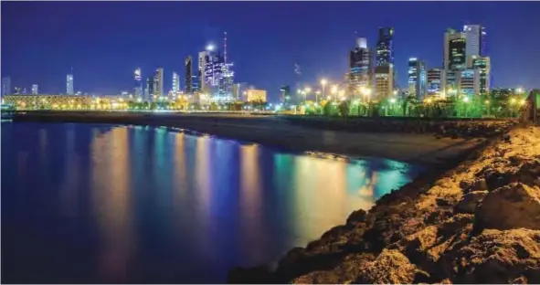  ??  ?? KUWAIT: Kuwait City’s skyline pictured during twilight. —KUNA