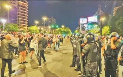  ?? ?? EN CÓRDOBA. La última manifestac­ión terminó con incidentes entre manifestan­tes y la Policía.